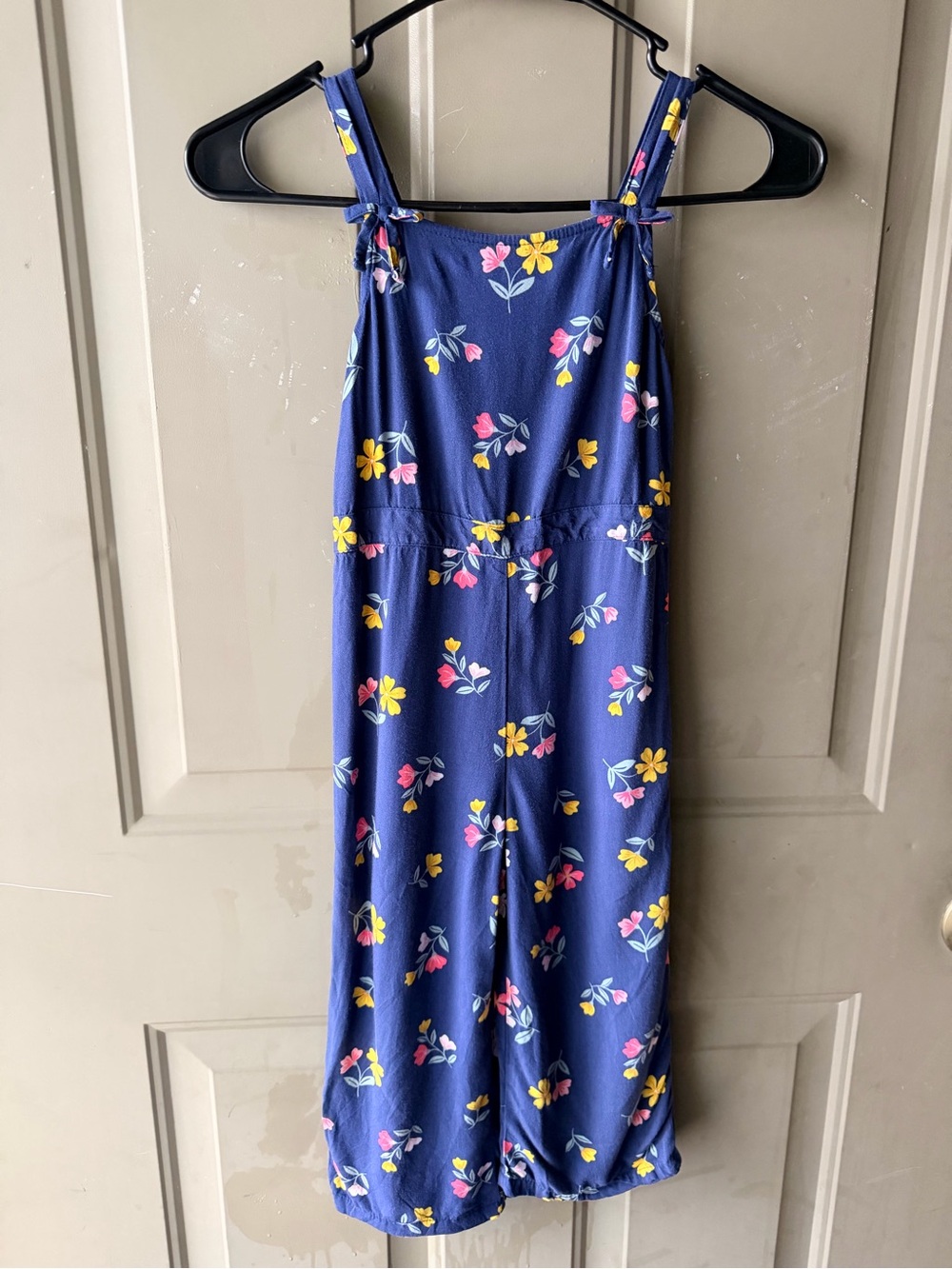 Carter's Kids Floral Navy Romper - 6/6X